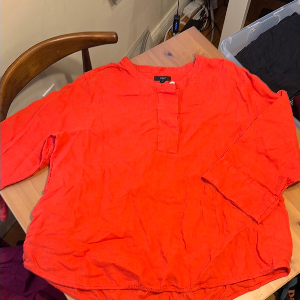 J. Crew Women's Red/Orange Top